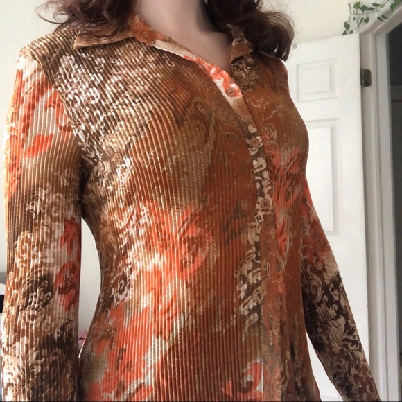 SOLD ON DEPOP @winedark / micro mesh blouse - Picture 3 of 4